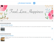 Tablet Screenshot of foodlovehappiness.com